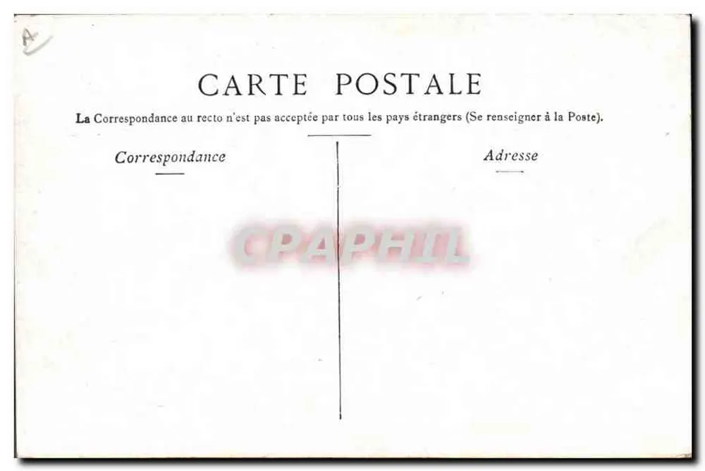Paris - Banque de France — vista da fachada e da rua — editor não identificado - Verso