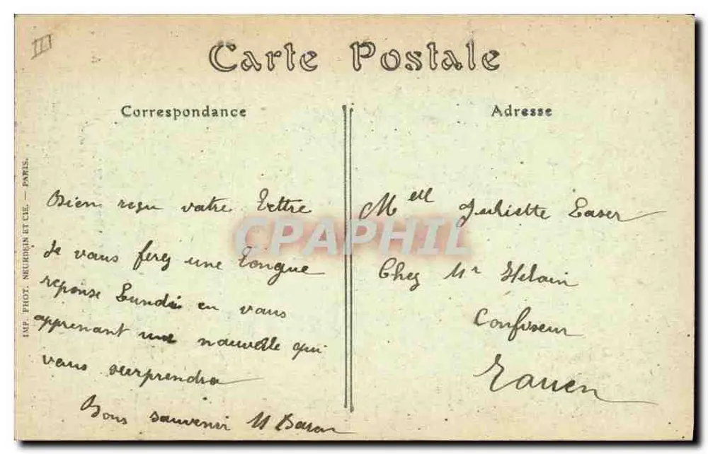 A Normandia — Dois jovens Normandos — ND. P. (editor) - Verso