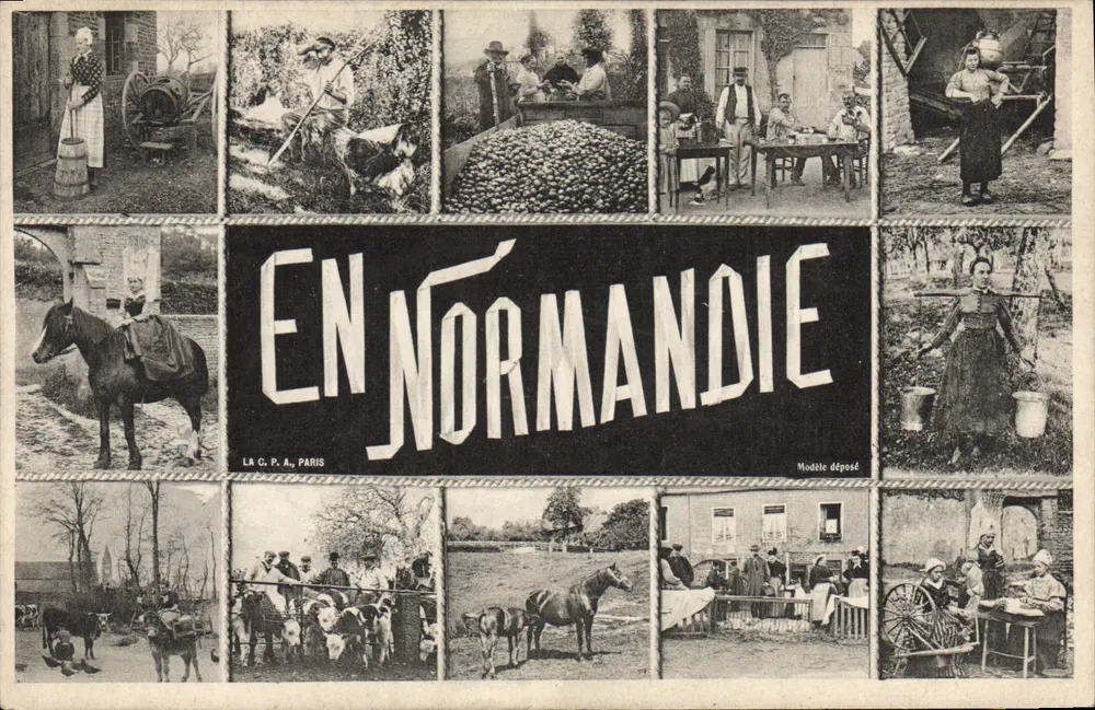 Cenas da vida normanda — Na Normandia — LA C. P. A., PARIS - Frente