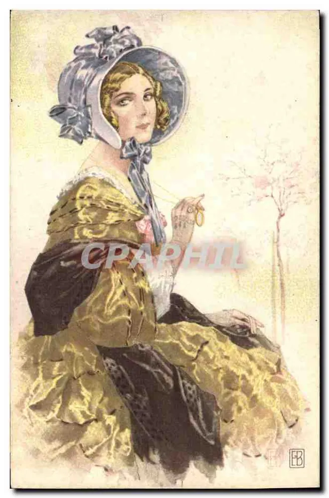Junge Frau im historischen Kleid — Illustration — Verlag Vido Revisions Stampa, Mailand, n° 64 - Vorderseite