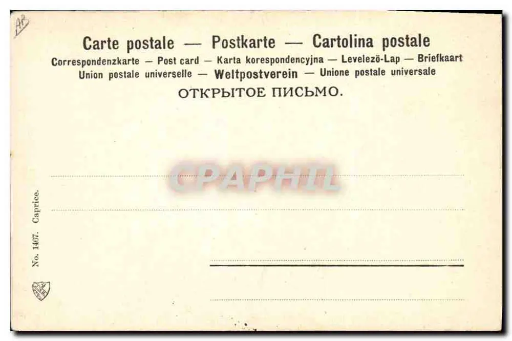 Junge Frau mit Hut — Portrait — Gattaro, n° 1407 - Rückseite