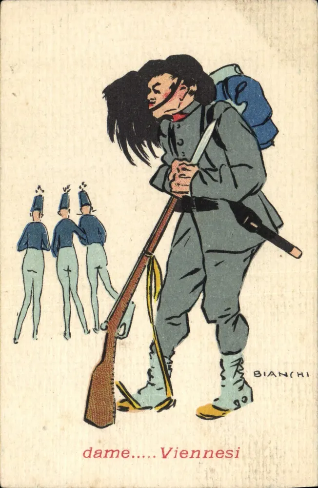 Wiener Soldat — Karikatur — Bianchi - Vorderseite