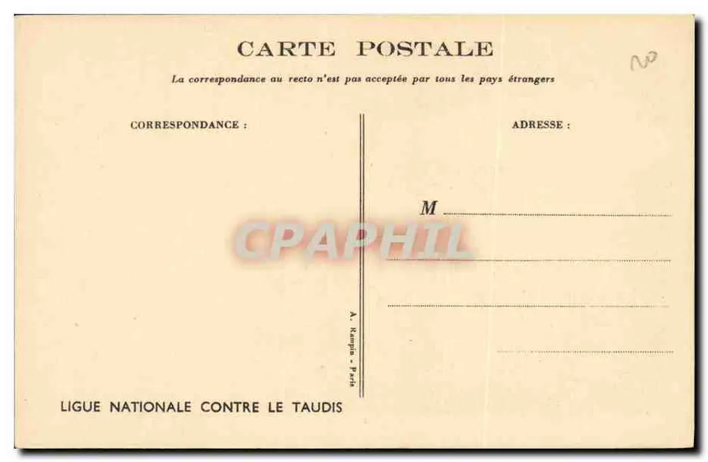 Kind, das gefrorenes Wasser gießt — Illustration von Rouilbot — Ligue Nationale Contre le Taudis - Rückseite