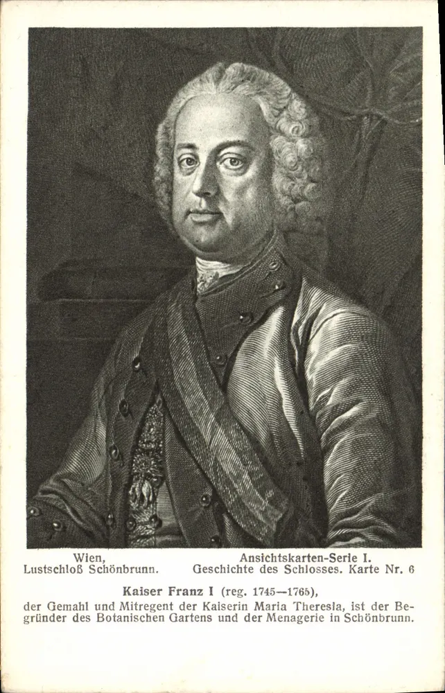 Cesar Franciszek I — portret — seria kart wizytowych I, karta nr 6 - Awers