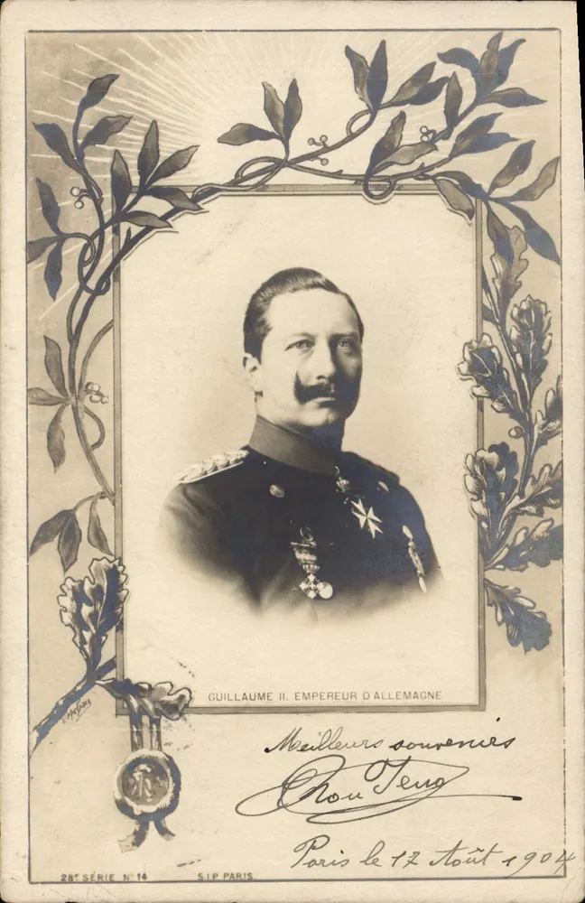 Guillaume II, Kaiser von Deutschland — S.I.P. Paris, 2. Serie n°14 — datiert 12. August 1904 - Vorderseite