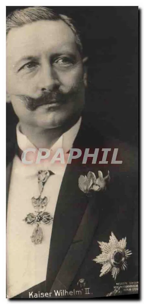 Kaiser Wilhelm II — retrato oficial — NEUESTE ORIGIN, n° 258 - Frente