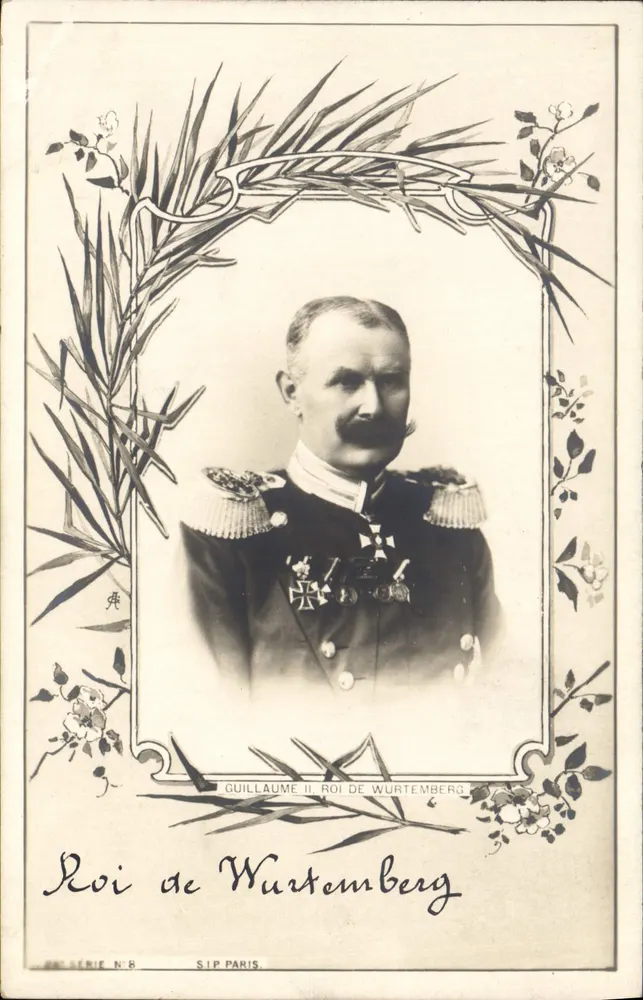 Guillaume II, Rey de Württemberg — S.I.P. Paris, serie N°8 - Anverso