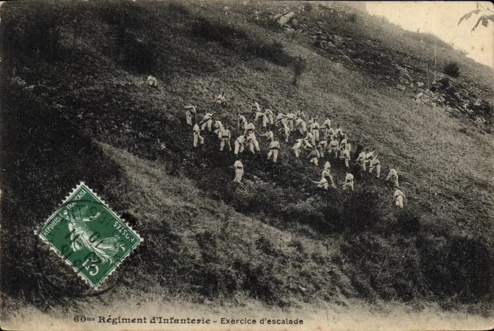 60. Infanterieregiment — Kletterübung — Verlag unbekannt - Vorderseite