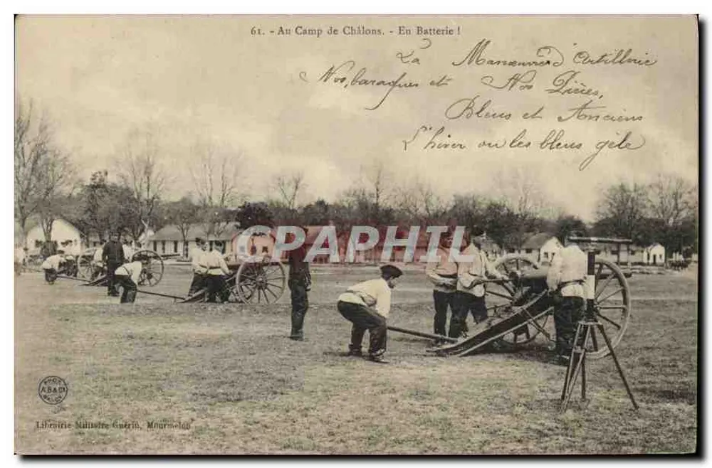 Lager von Châlons — In Batterie! — Militärbuchhandlung Guérin, Mourmelon - Vorderseite
