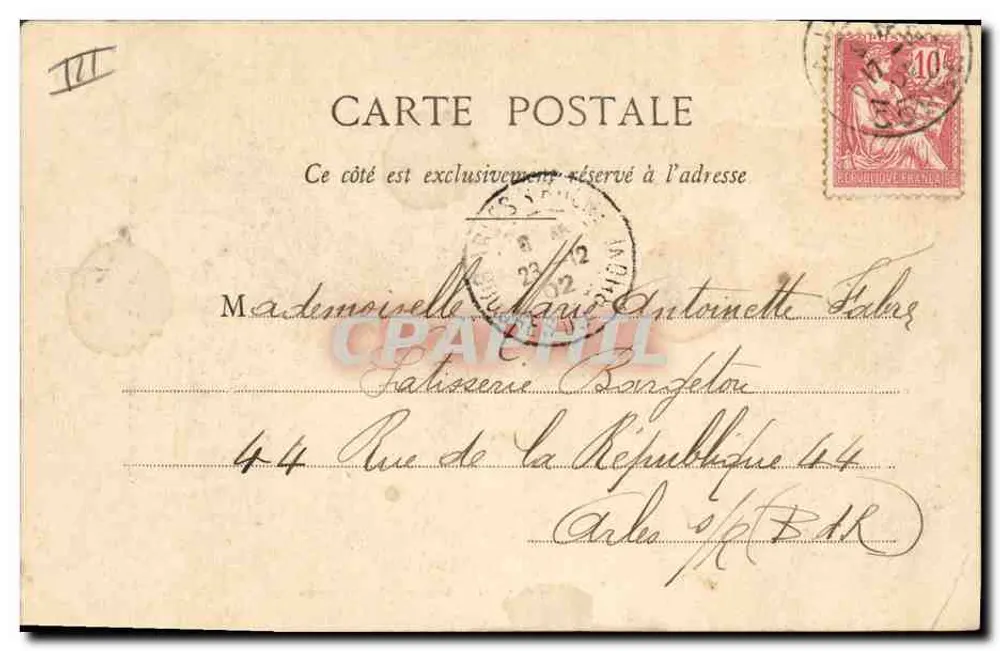 Fante di Cuori — I 4 Fanti — Edizione Fototipia A. Bergeret et Cie, Nancy - Verso