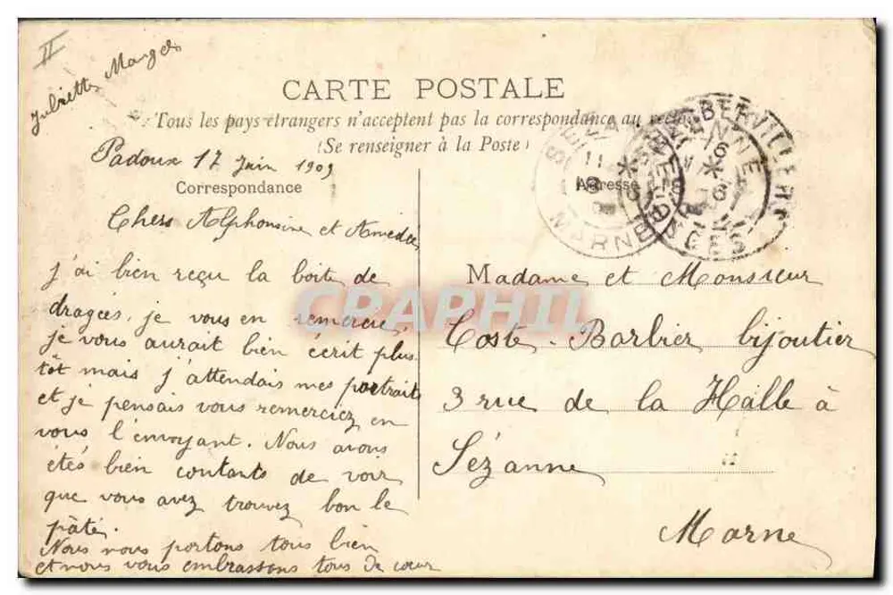 Epinal — A Bolsa — Fototipia Klein e Cie Epinal - Verso