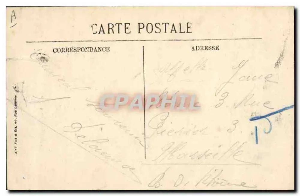 Auxerre — Der Marktplatz und die Sparkasse — Verlag LL. - Rückseite