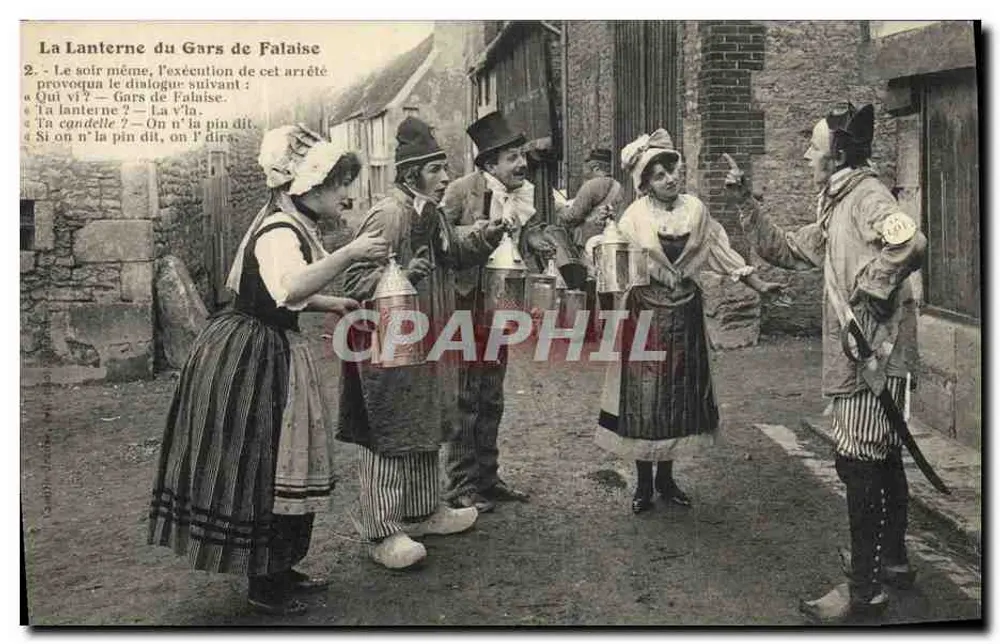A Lanterna do Homem de Falaise — cena de carnaval — editor não visível - Frente