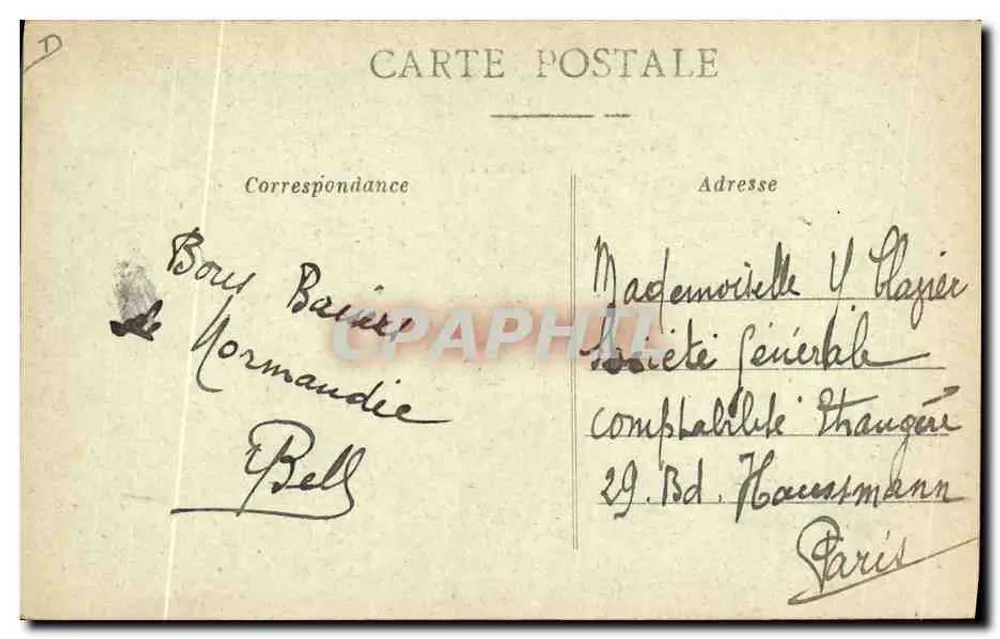 Das Leben auf den Feldern (Szene von Folre) — Henri Ermice — H. E., Vire - Rückseite