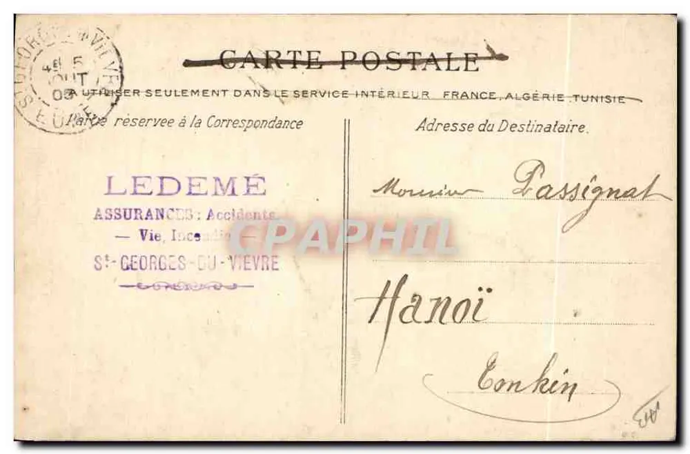 La Normandie — Jeunes Filles en Promenade — La C.P.A. n°92 - Verso