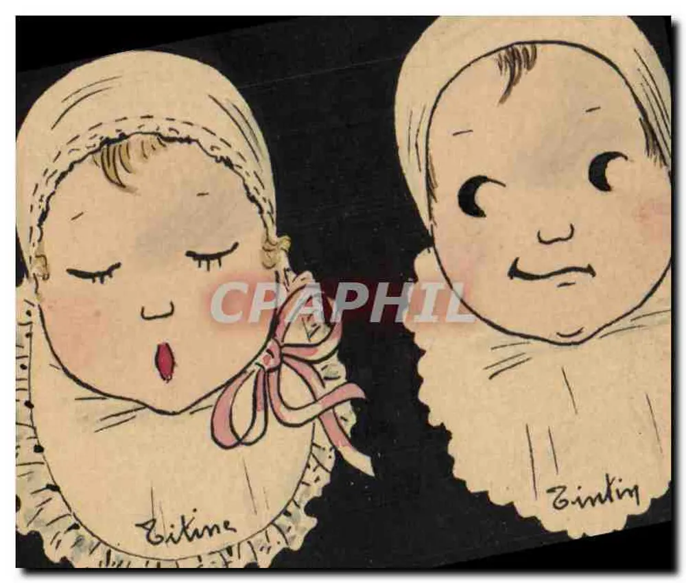 Zwei Babys — Illustration — Éditeur nicht sichtbar - Vorderseite