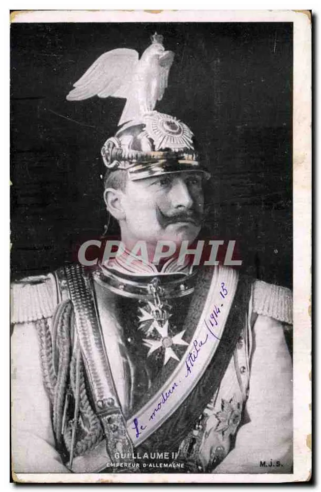 Guillaume II — Kaiser von Deutschland — M.J.S. - Vorderseite