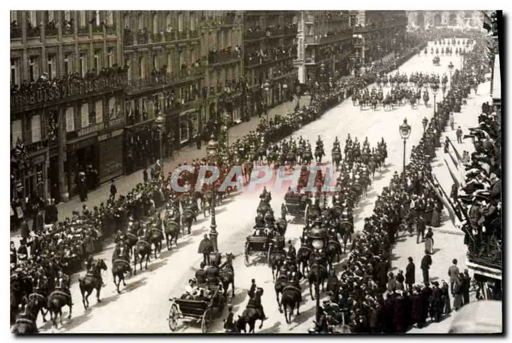 Königlicher Zug von Edward VII in Paris — Besuch im Jahr 1903 — France Presse - Vorderseite