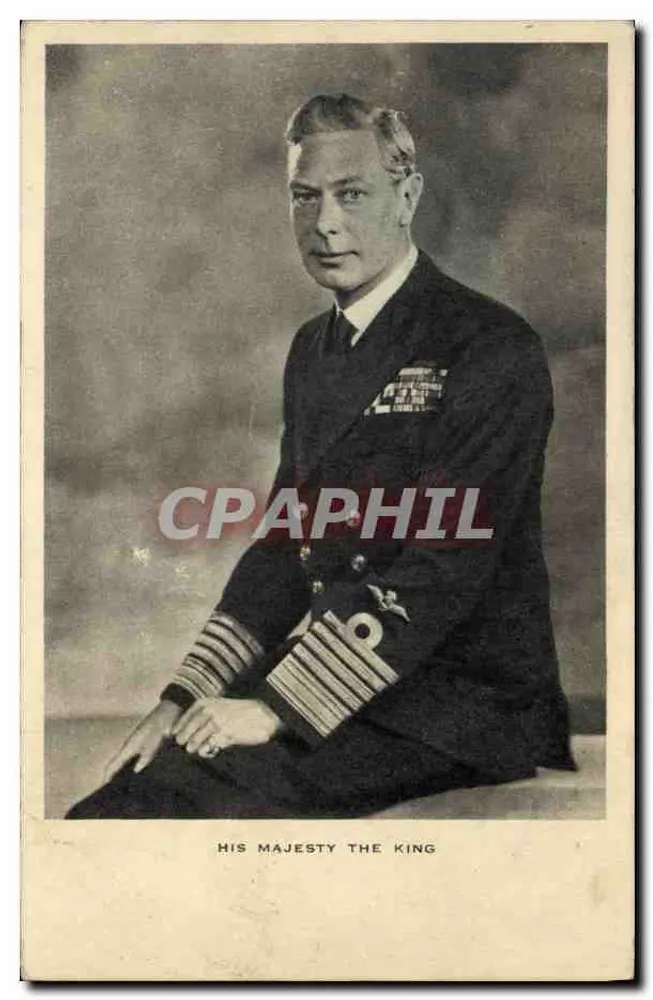 Retrato de Sua Majestade o Rei — Tuck's Post Card - Frente