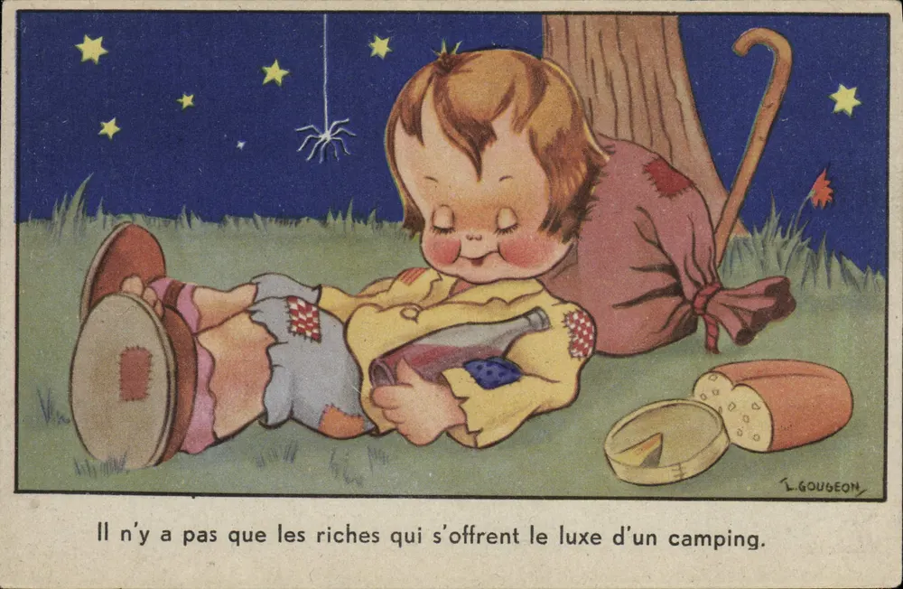 Kind, das unter den Sternen schläft — L. Gougeon — Serie - Vorderseite