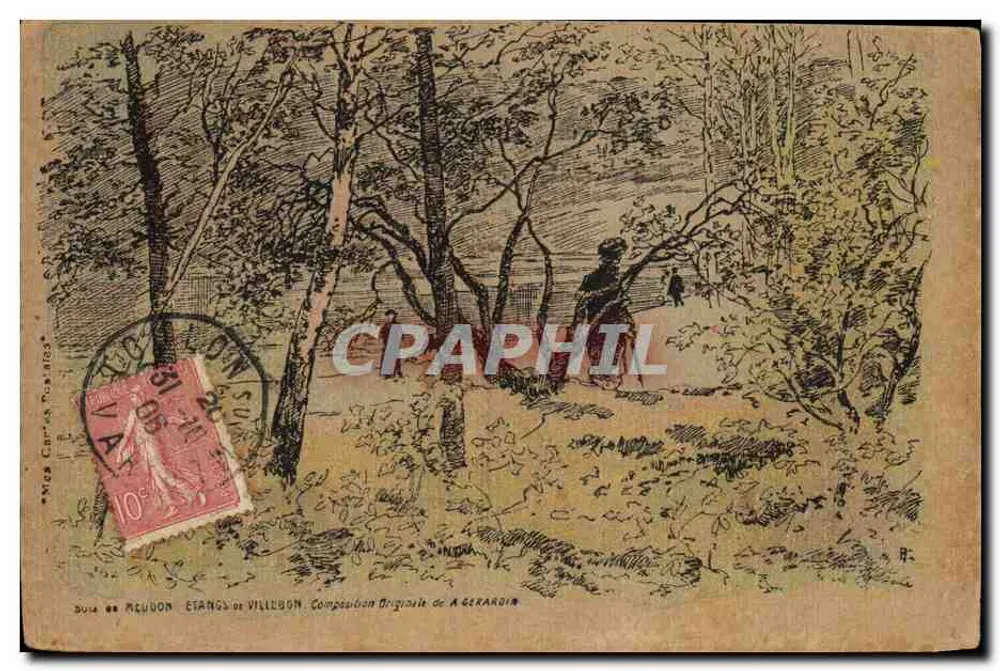 Étangs de Villebon — Originalkomposition von A. Geraroir — Verlag: A. Geraroir - Vorderseite