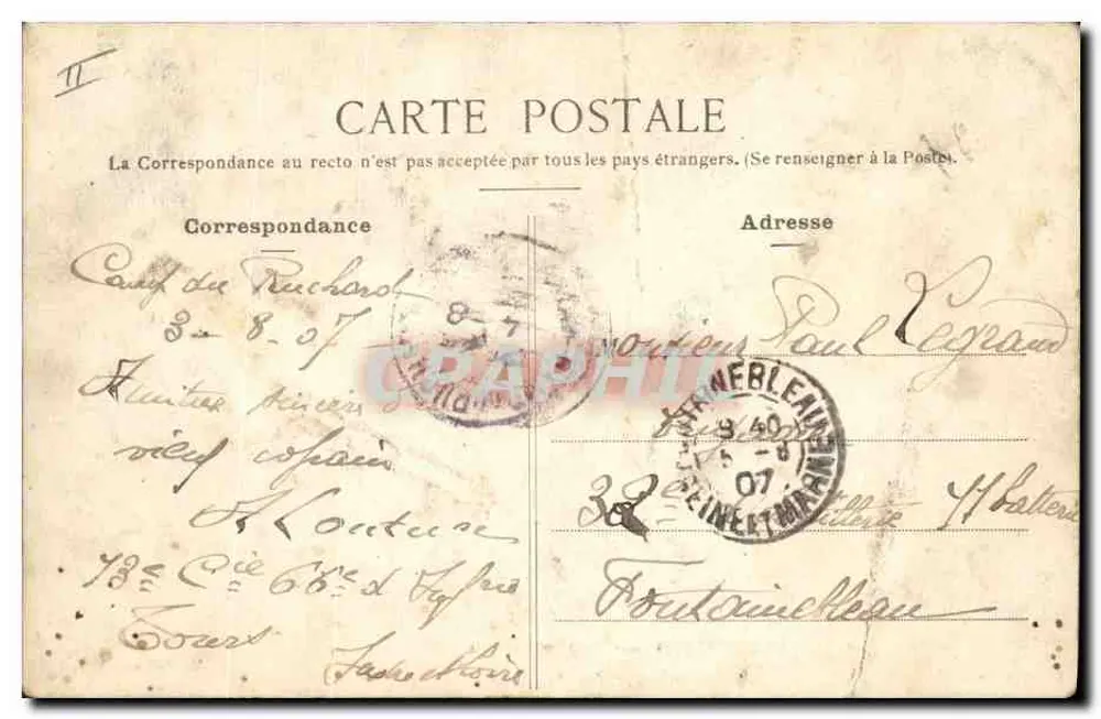 Camp du Ruchard — Camp sous tentes. — Éditeur : Collection V. F. - Rückseite
