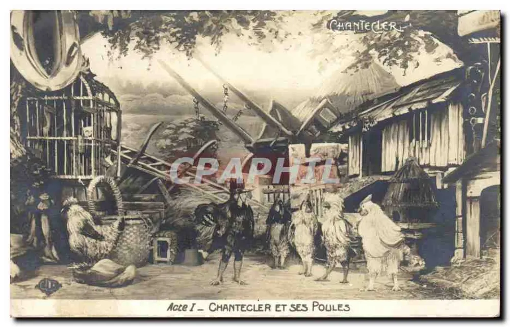 Chantecler e suas Galinhas — Até I — Editor: L.D. (Léon Dufour) - Frente