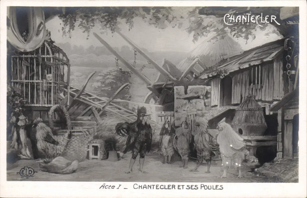 Chantecler — Akt I — Chantecler und seine Hühner — Verlag ELD - Vorderseite