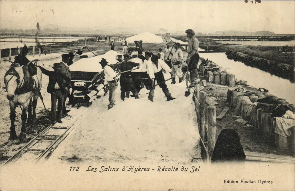 Die Salinen von Hyères - Salzgewinnung — Edition Poullan Hyères, Nr. 172 - Vorderseite