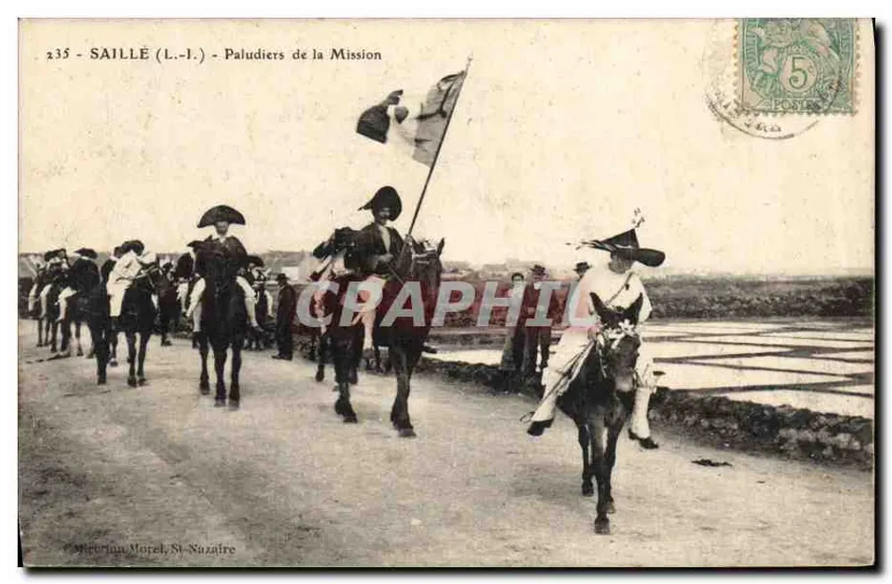 SAILLE (L.-I.) - Paludiers der Mission — Mireurin Morel, St-Nazaire - Vorderseite
