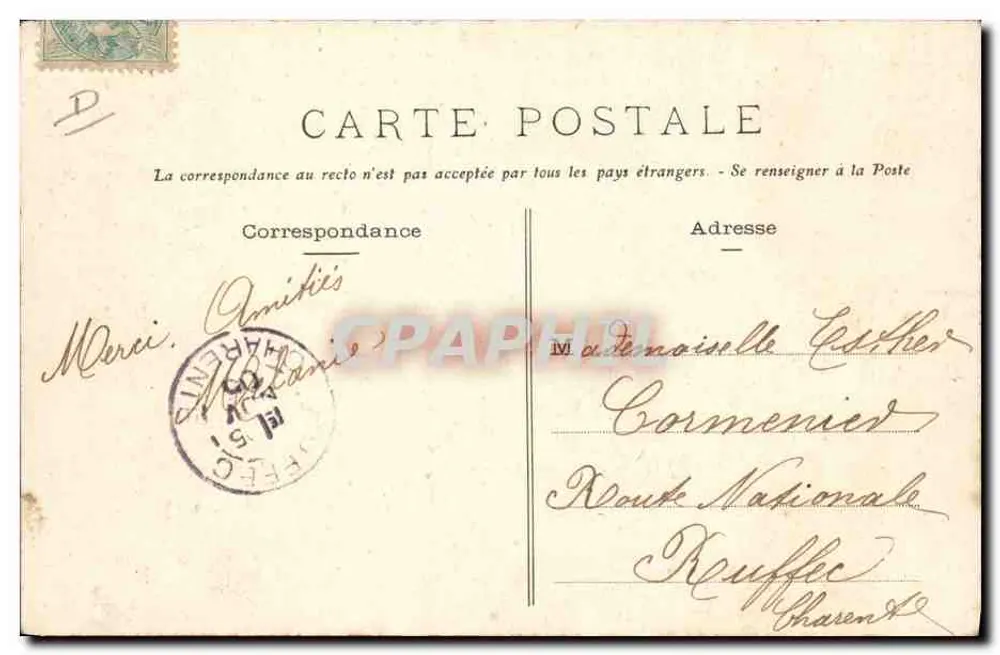 SAILLE (L.-I.) - Paludiers der Mission — Mireurin Morel, St-Nazaire - Rückseite