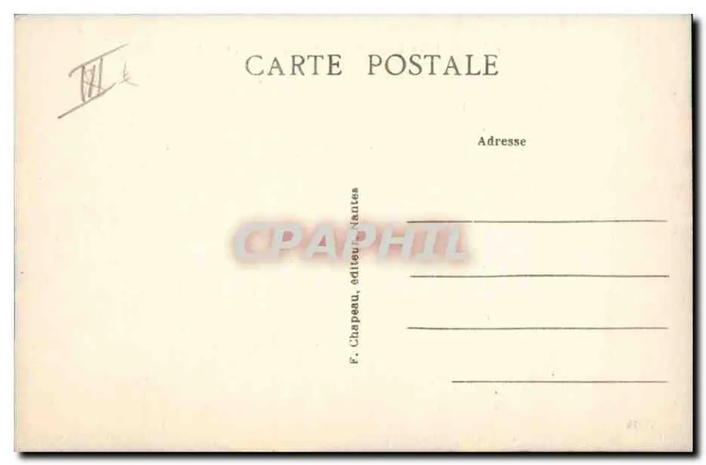 Le Croisic (Loire-Inf.) — Salzseen, Richtung Mont-Esprit — F. Chapeau, Verlag Nantes - Rückseite
