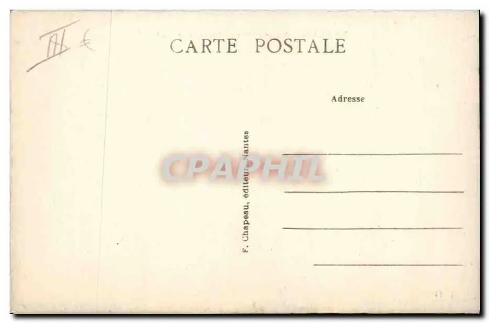 Le Croisic (Loire-Inf.) — Salzseen, in Richtung Mont-Esprit — F. Chapeau, Verlag Nantes - Rückseite