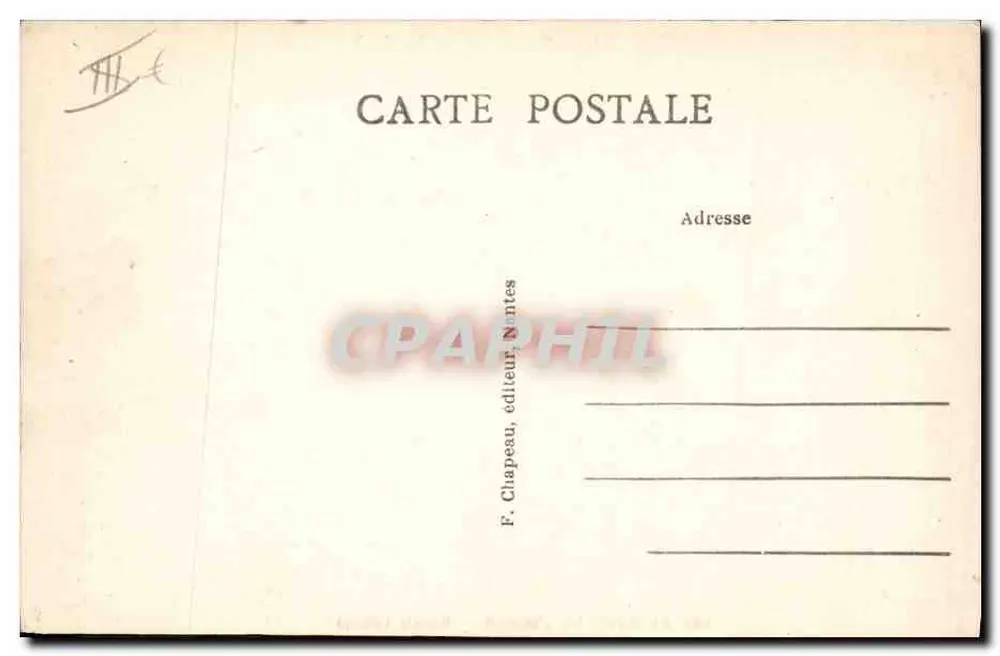 AO LADO DO OCEANO — Marais salants — F. Chapeau, Nantes, n°262 - Verso