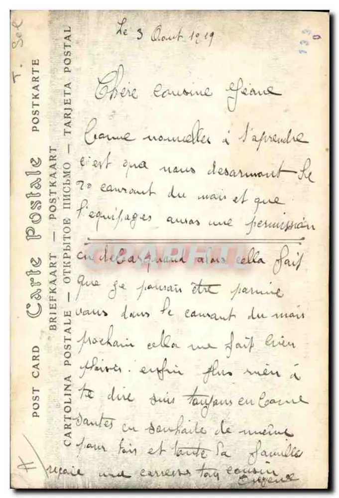 Les Sables-d'Olonne — Os Marais Salants — J.Phot. n°127 - Verso