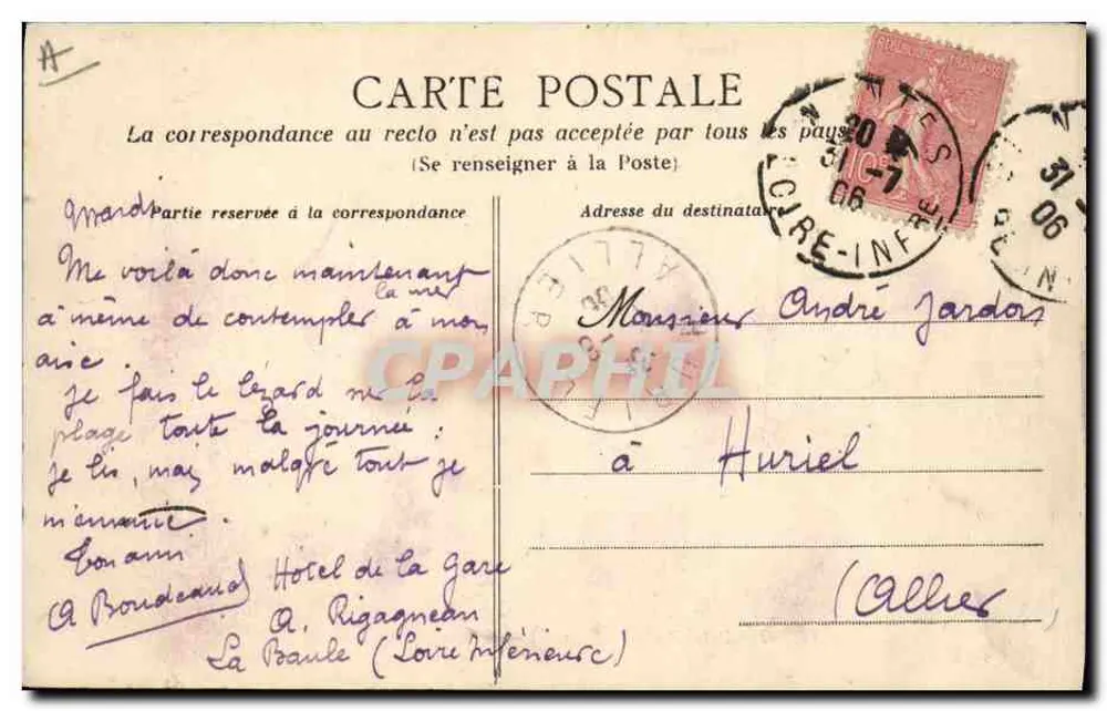 LE POULIGUEN (Loire-Inf.) — Die Salzseen — Héliotypie Dugas et Cie, Nantes - Rückseite