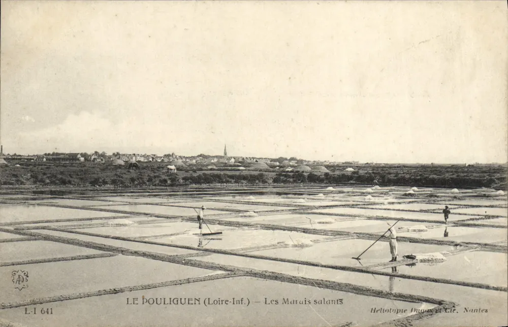 Le Pouliguen (Loire-Inf.) — Les Marais salants — Héliotype Duprez et Cie, Nantes - Vorderseite