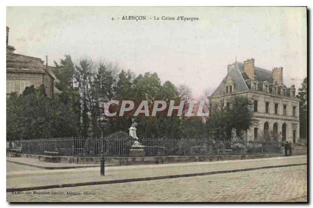 Alençon - A Caixa de Poupança — Maison dos Magasins Ideais, Alençon, editor - Frente