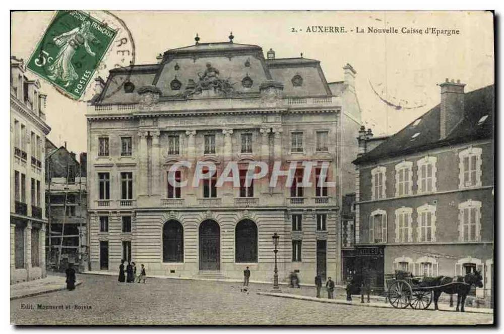 Auxerre — Die Neue Sparkasse — Édit. Mannaret et Boivin - Vorderseite