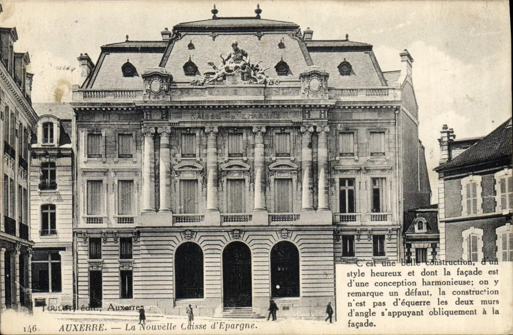 Auxerre — Die Neue Sparkasse — Poulot, Verlag Auxerre, Nr. 146 - Vorderseite
