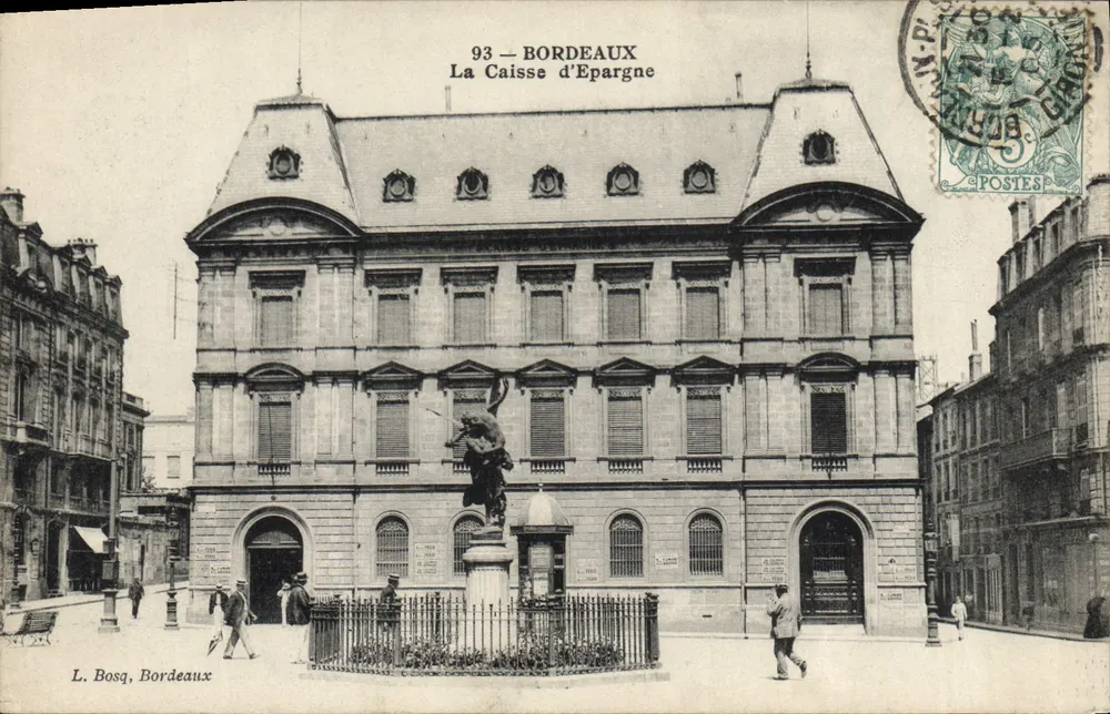 Bordeaux — A Caixa de Economia — L. Bosq, Bordeaux - Frente