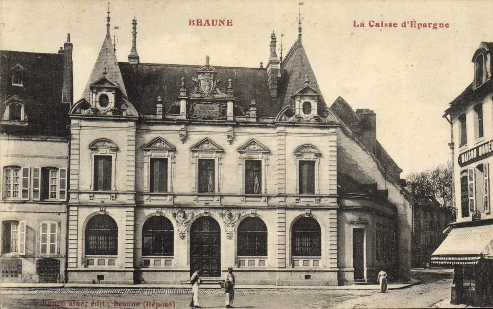 Beaune — A Caixa de Poupança — Rougo Aîné, editor, Beaune (Depositado) - Frente