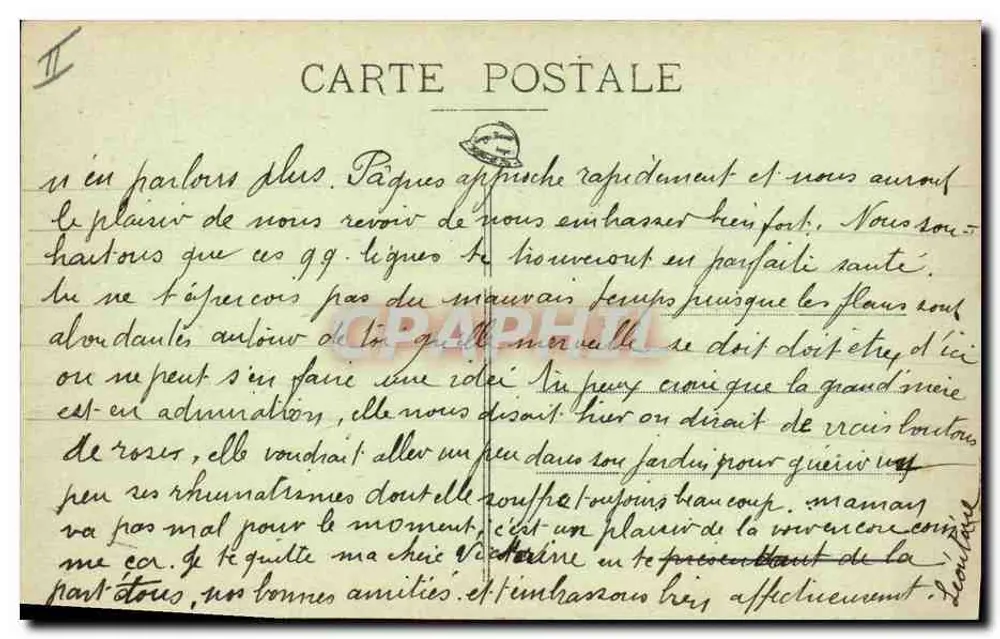 Beaune — A Caixa de Poupança — Rougo Aîné, editor, Beaune (Depositado) - Verso
