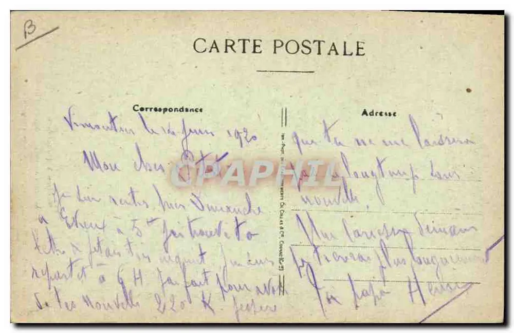 Cenas de aldeia — Tipos e Trajes antigos — Diante da Estabulagem — Coleção P. Bunel, fot.-edit. Vimoutiers (Orne) — Rep. int. n°2480 - Verso