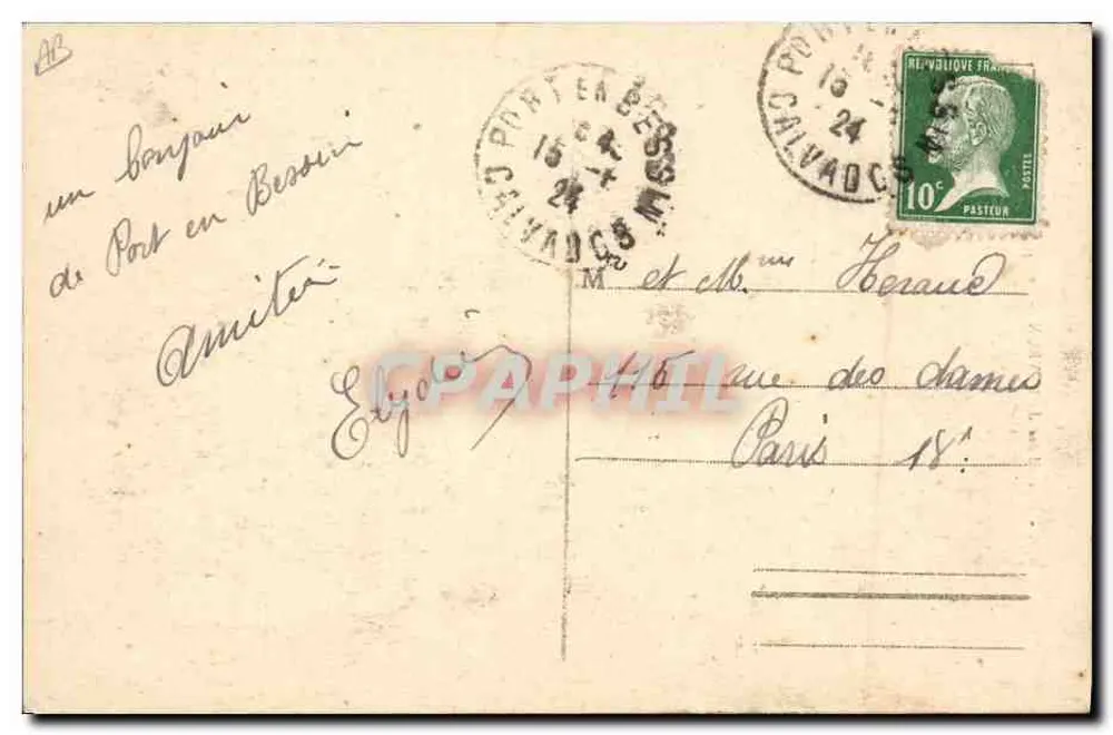 Dentadeira de Bayeux — O Boné de Algodão — Editor não identificado, n° 950 - Verso