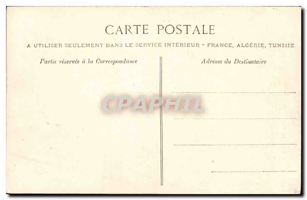 Mulher com enxada — A Filièuse — Bilhete postal antigo — n° 4806 - Verso