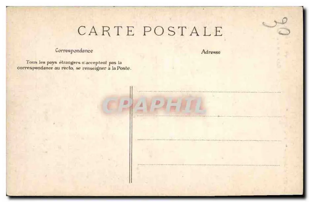A Normandia — "Bilhete postal antigo" — n°46. L'Atlente Ché ben s'batiau - Verso