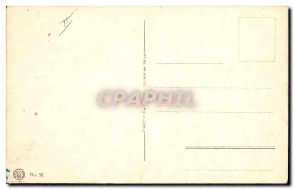 Mar agitada ao pôr do sol — obra de Adolf Back — No. 50 - Verso