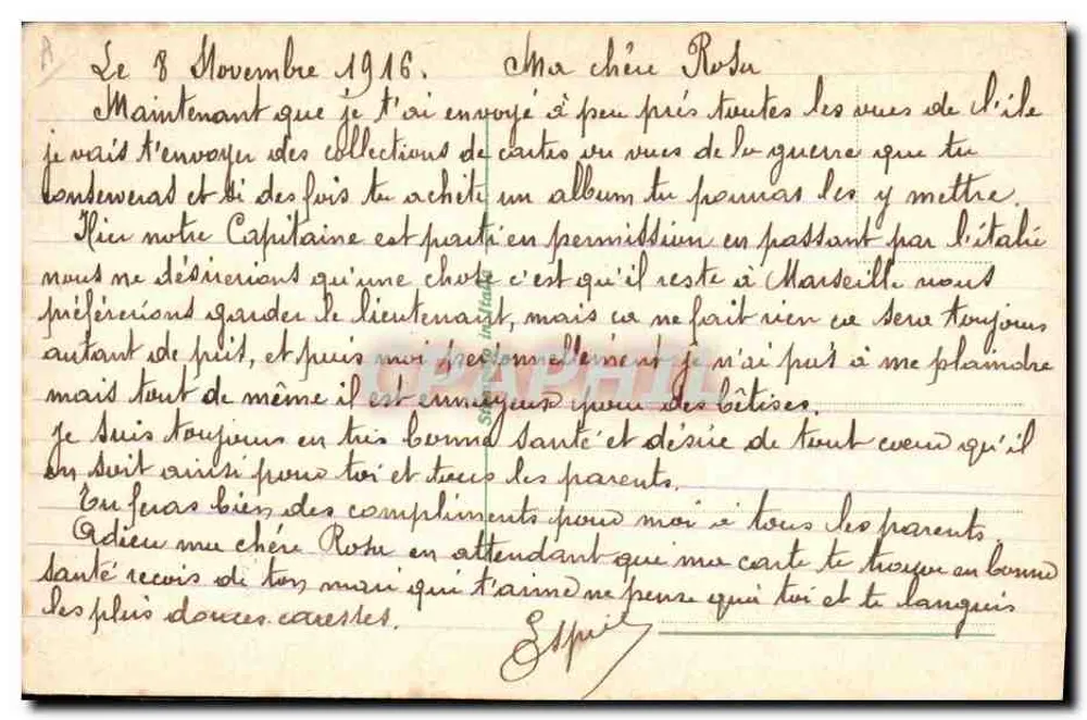 Frau mit rotem Hut — Frankreich — Verlag E. Bounazza, Seriennummer nicht sichtbar - Rückseite