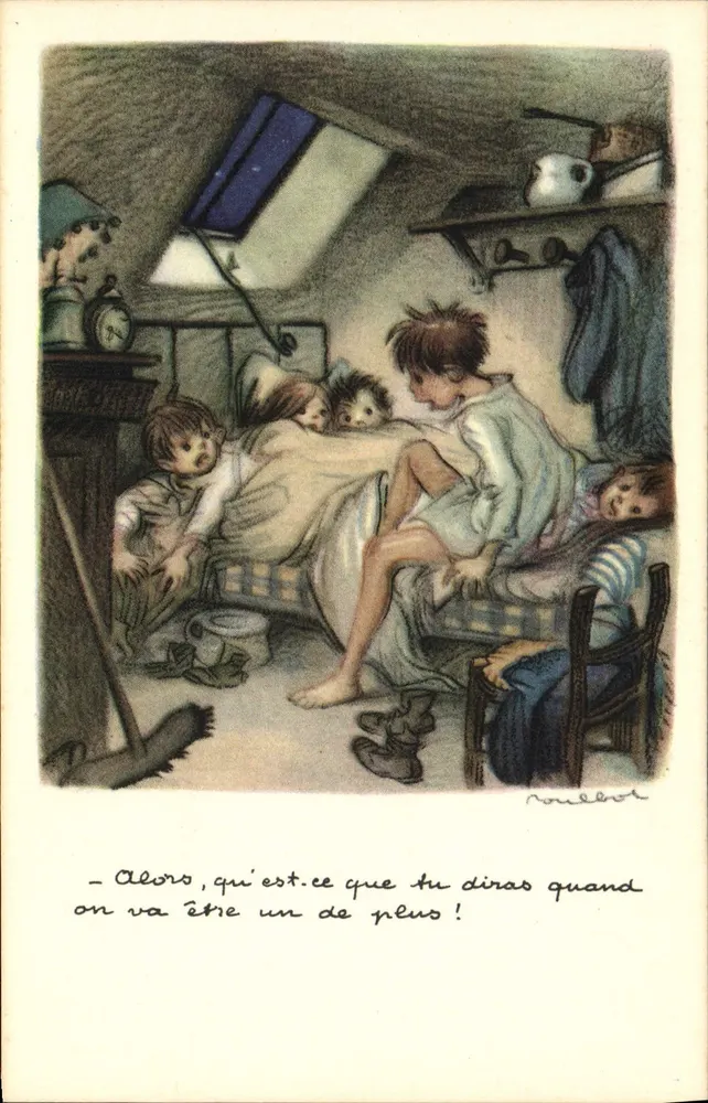 Kinder in einem Zimmer — Szenen aus dem Leben — Verlag nicht sichtbar - Vorderseite